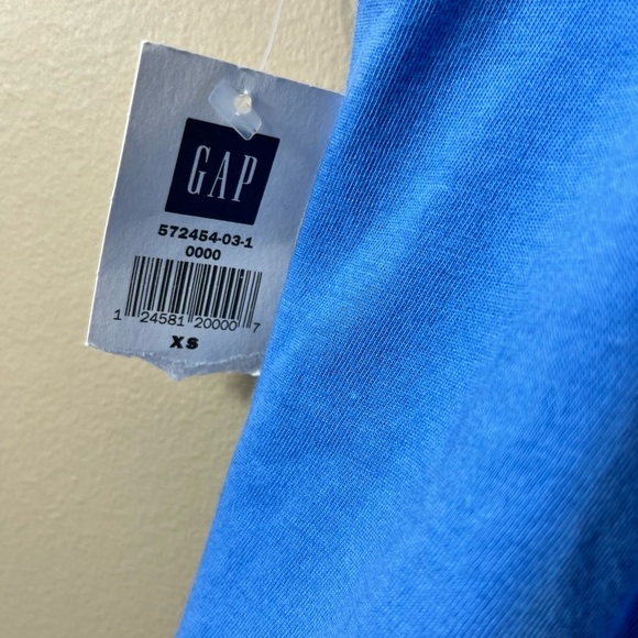 NWT GAP Blue Cami Ruffle Top Blouse Size XS Y2K Style Babydoll - Picture 5 of 6
